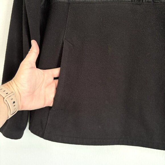 The North Face Black 1/2 Zip Fleece Pullover Jacket Women’s Size Large - Picture 4 of 8